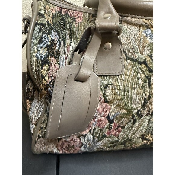 Jordache Ladies Carry On Tapestry Luggage Bag Vintage 15wx9dx7h - Picture 10 of 15